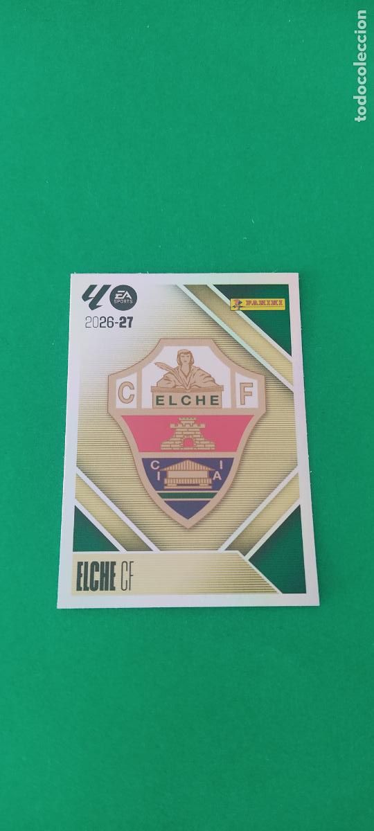 Cromos de f&uacute;tbol: CROMO FUTBOL ESCUDO ELCHE C.F. SIN PEGAR N&ordm; 1 LIGA ESTE 2026-2027/26-27 PANINI