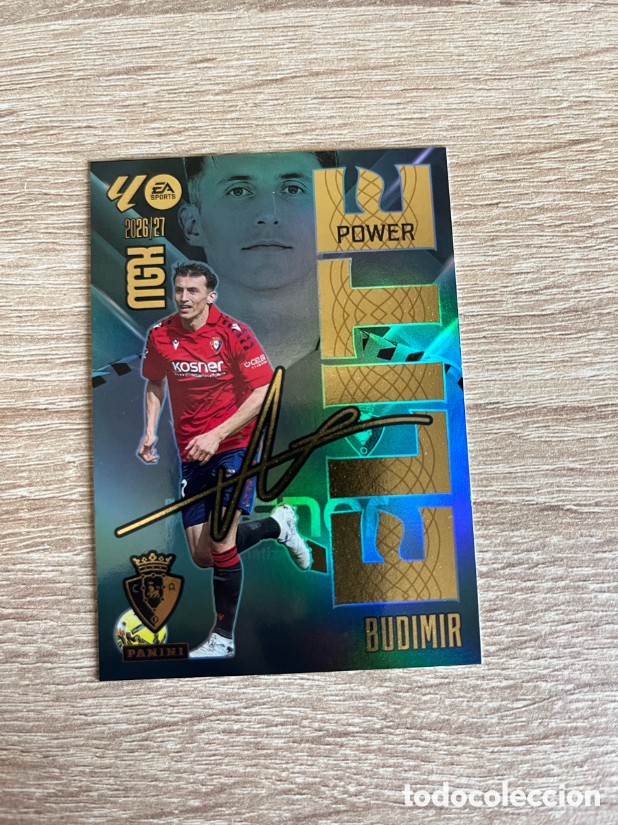Cromos de f&uacute;tbol: BUDIMIR ELITE POWER PARALELA OSASUNA MEGACRACKS MGK 2026 2027 26 27