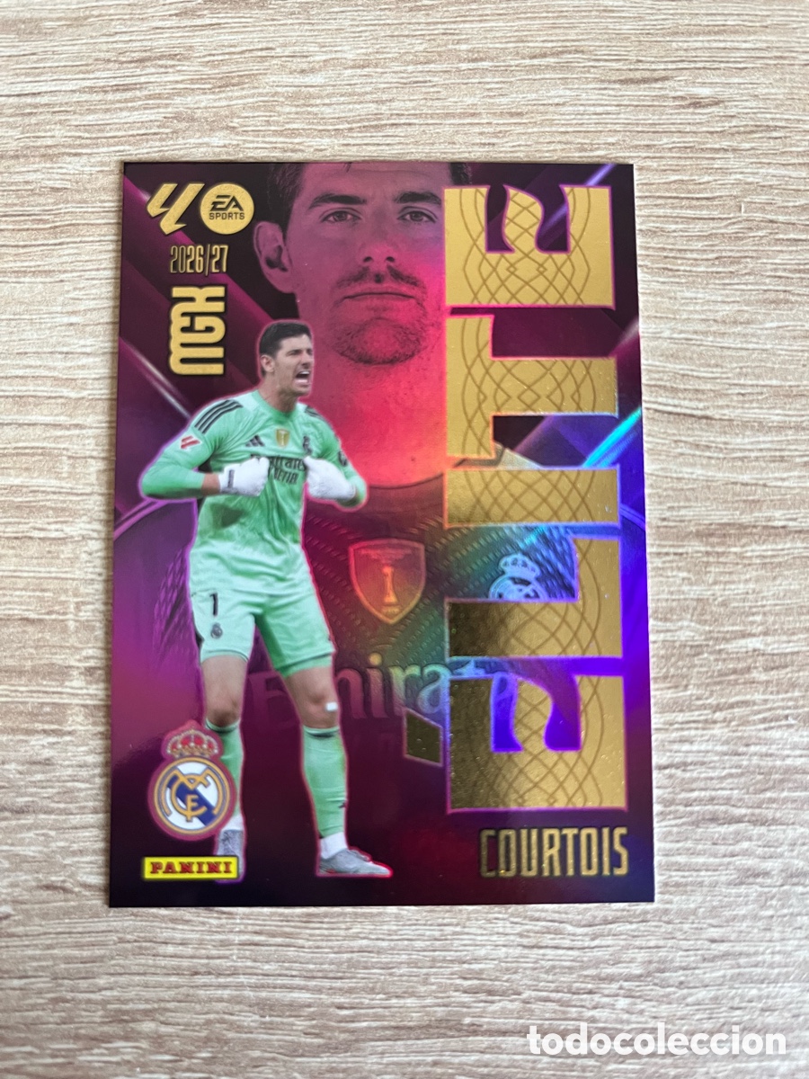 Cromos de f&uacute;tbol: COURTOIS ELITE REAL MADRID MEGACRACKS MGK 2026 2027 26 27