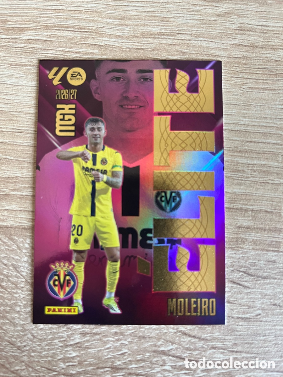 Cromos de f&uacute;tbol: MOLEIRO ELITE VILLARREAL MEGACRACKS MGK 2026 2027 26 27