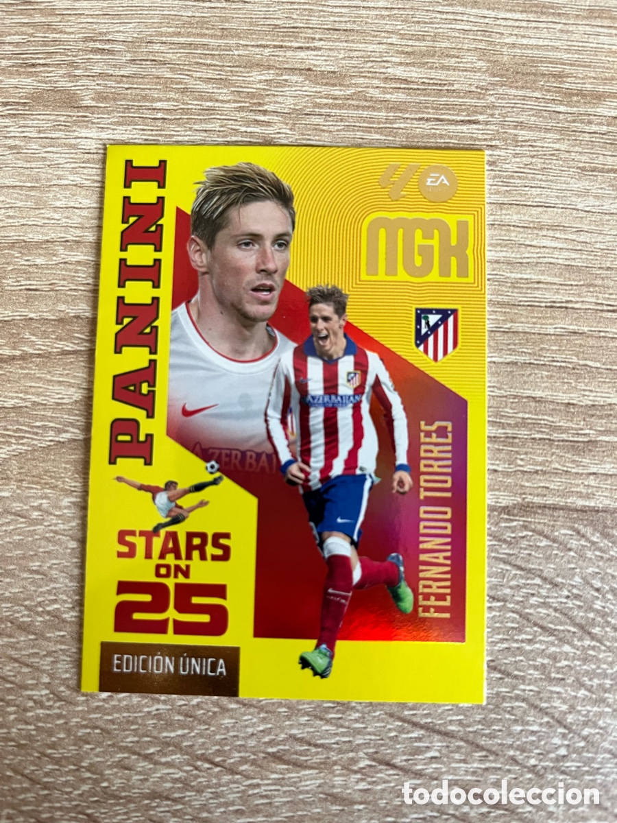 Cromos de f&uacute;tbol: FERNANDO TORRES STARS ON 25 ATL&Eacute;TICO DE MADRID EDICI&Oacute;N &Uacute;NICA MEGACRACKS MGK 2026 2027 26 27