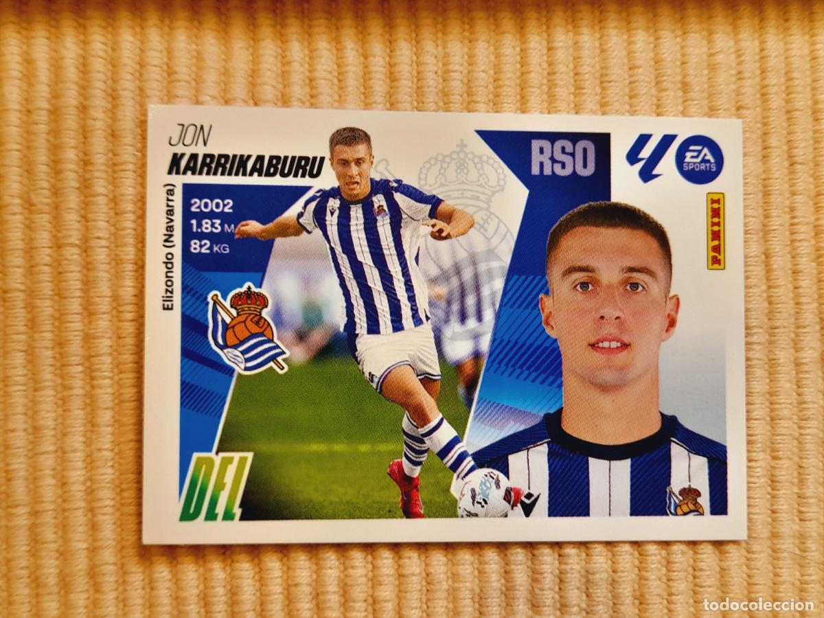 Cromos de f&uacute;tbol: CROMO 19 BIS KARRIKABURU (COLOCA) REAL SOCIEDAD LIGA 25-26 2025 2026 ALBUM ESTE