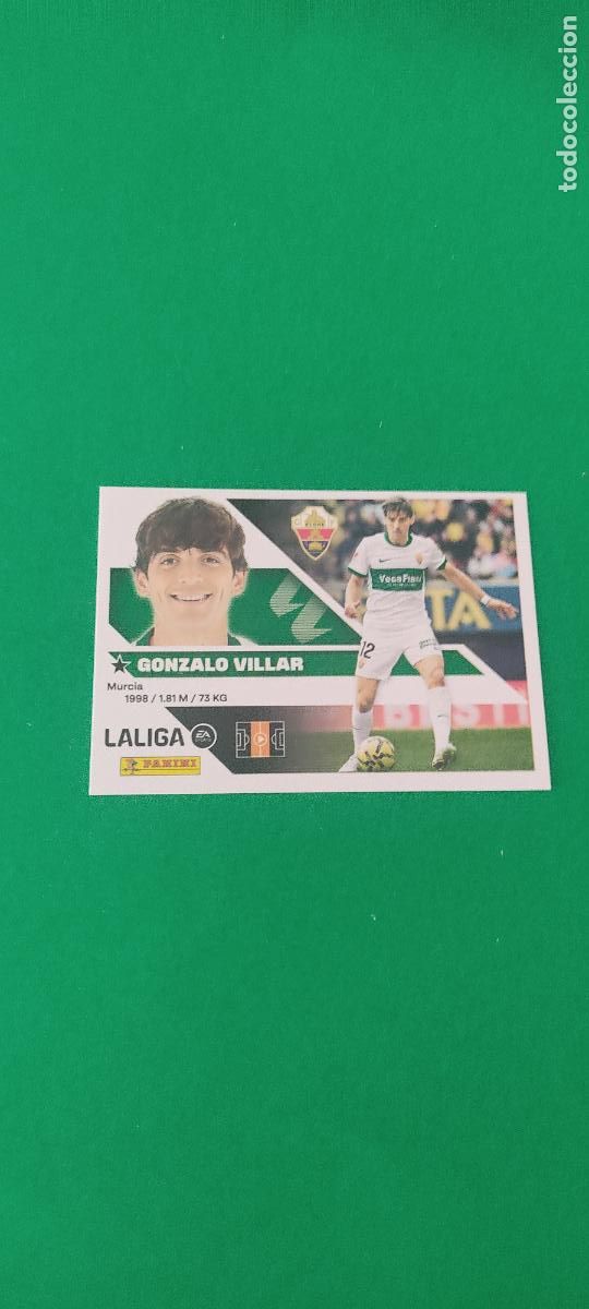 Fu&szlig;ball-Sticker: CROMO FUTBOL GONZALO VILLAR ELCHE C.F. SIN PEGAR N&ordm; 12 LIGA ESTE 2026-2027/26-27 PANINI