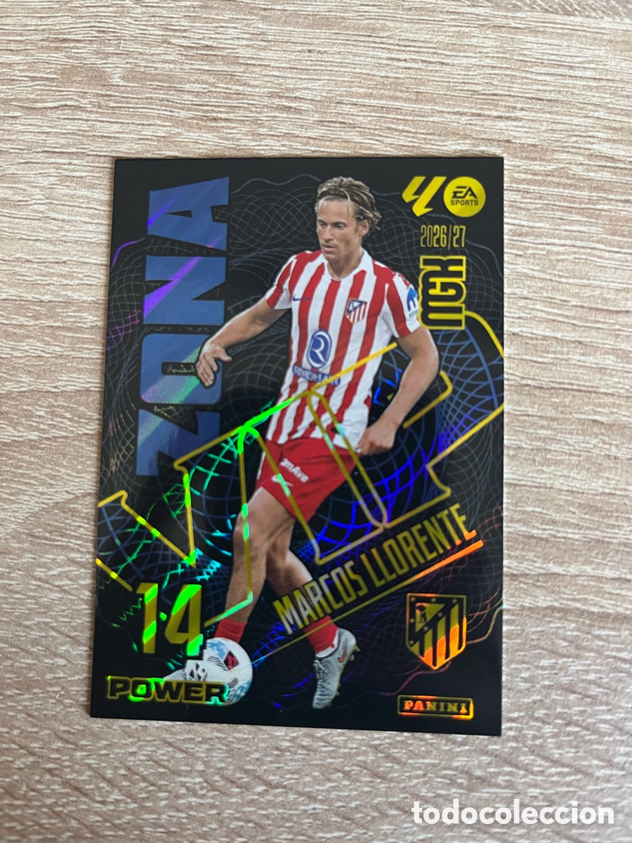 Fu&szlig;ball-Sticker: 401 P MARCOS LLORENTE ZONA VIP POWER PARALELA ATL&Eacute;TICO DE MADRID MEGACRACKS MGK 2026 2027 26 27