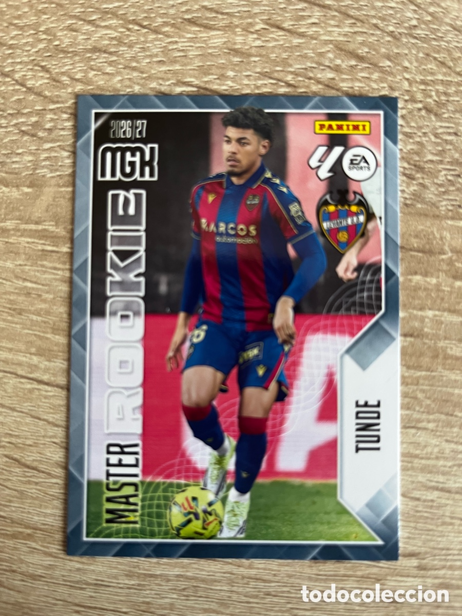 Cromos de f&uacute;tbol: 421 TUNDE LEVANTE M&Aacute;STER ROOKIE MEGACRACKS MGK 2026 2027 26 27