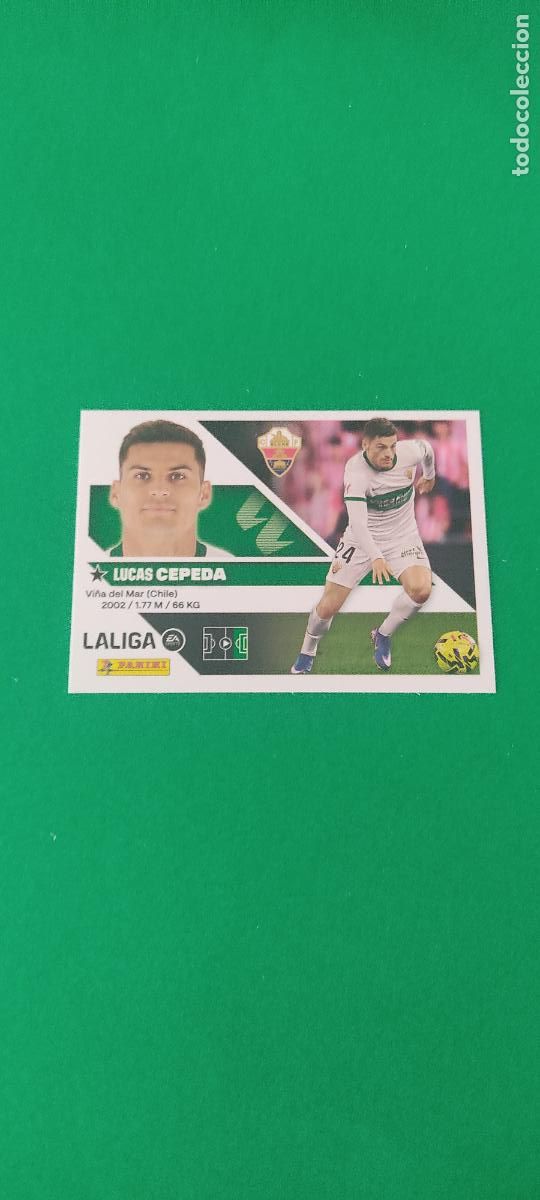 Cromos de f&uacute;tbol: CROMO FUTBOL CEPEDA ELCHE C.F. SIN PEGAR N&ordm; 18 LIGA ESTE 2026-2027/26-27 PANINI