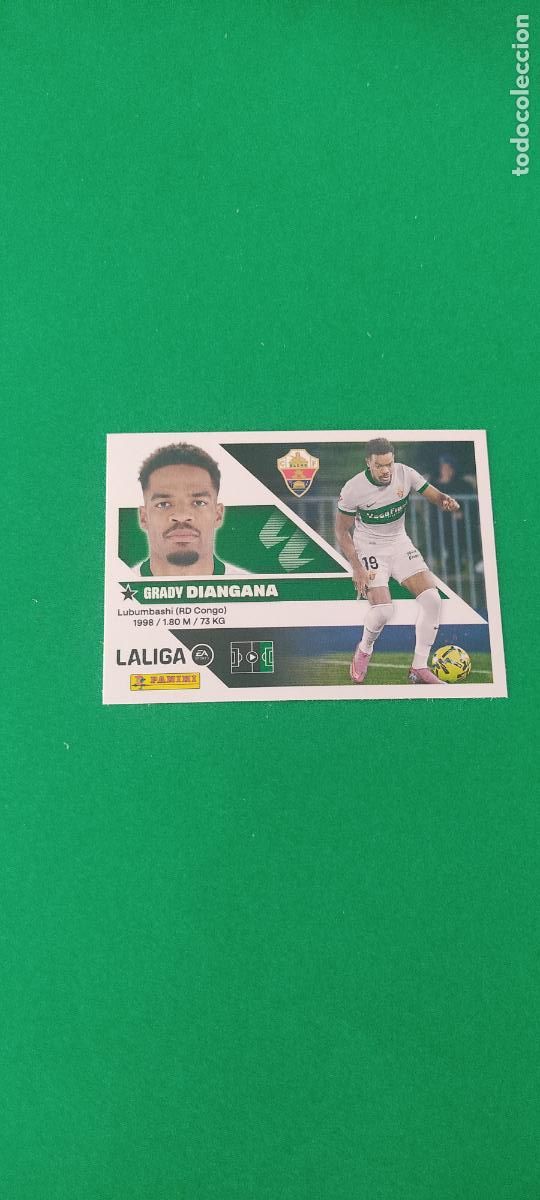 Cromos de f&uacute;tbol: CROMO FUTBOL DIANGANA ELCHE C.F. SIN PEGAR N&ordm; 19 LIGA ESTE 2026-2027/26-27 PANINI