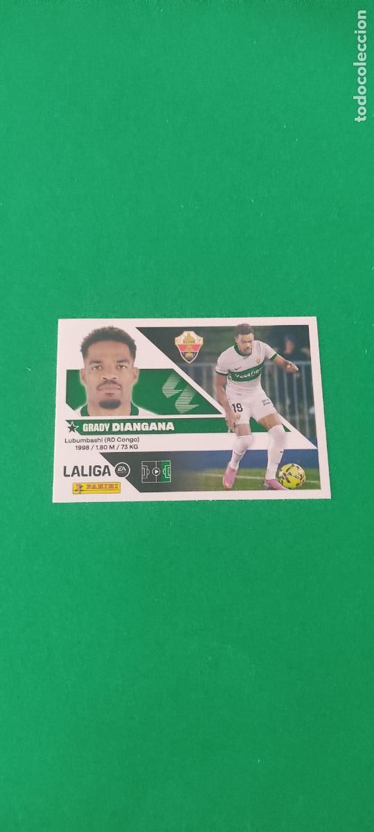 Cromos de f&uacute;tbol: CROMO FUTBOL DIANGANA ELCHE C.F. SIN PEGAR N&ordm; 19 LIGA ESTE 2026-2027/26-27 PANINI
