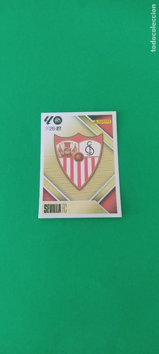 Figurine di Calcio: CROMO FUTBOL ESCUDO SEVILLA F.C. SIN PEGAR N&ordm; 1 LIGA ESTE 2026-2027/26-27 PANINI