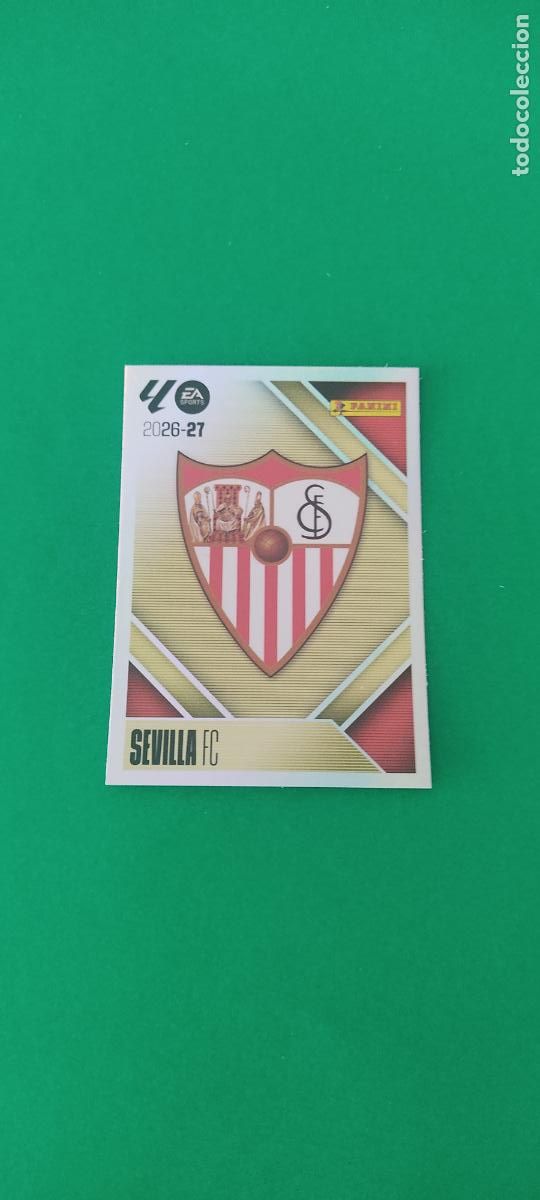 Figurine di Calcio: CROMO FUTBOL ESCUDO SEVILLA F.C. SIN PEGAR N&ordm; 1 LIGA ESTE 2026-2027/26-27 PANINI