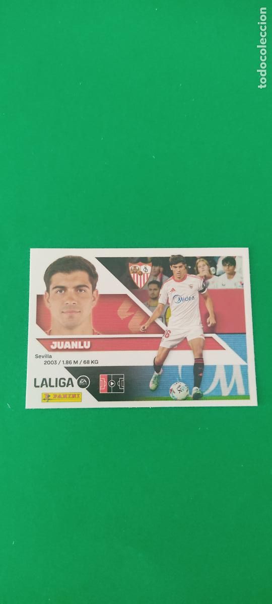 Cromos de f&uacute;tbol: CROMO FUTBOL JUANLU SEVILLA F.C. SIN PEGAR N&ordm; 6 LIGA ESTE 2026-2027/26-27 PANINI