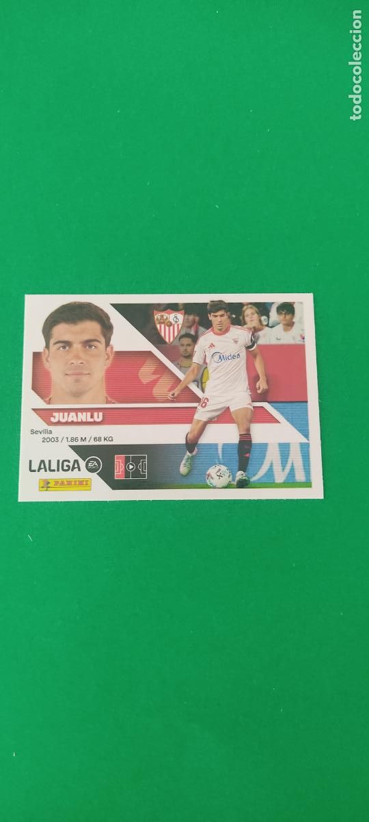 Cromos de f&uacute;tbol: CROMO FUTBOL JUANLU SEVILLA F.C. SIN PEGAR N&ordm; 6 LIGA ESTE 2026-2027/26-27 PANINI