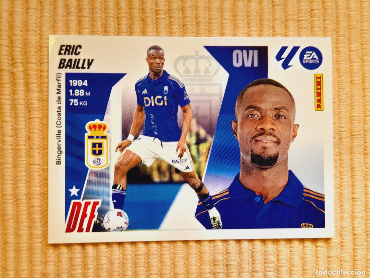 Cromos de f&uacute;tbol: CROMO 7 BIS ERIC BAILLY (COLOCA) REAL OVIEDO LIGA 25-26 2025 2026 ALBUM ESTE