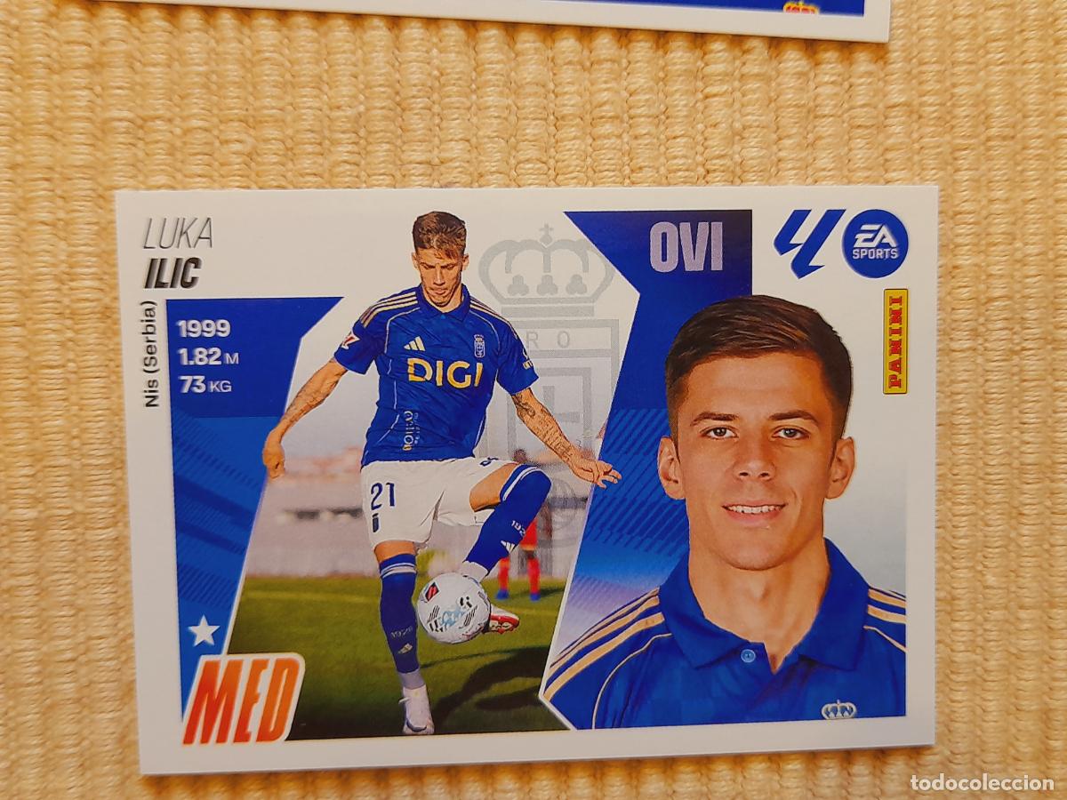 Cromos de f&uacute;tbol: CROMO 15 ILIC (ERROR, SIN ESCUDO) REAL OVIEDO LIGA 25-26 2025 2026 ALBUM ESTE
