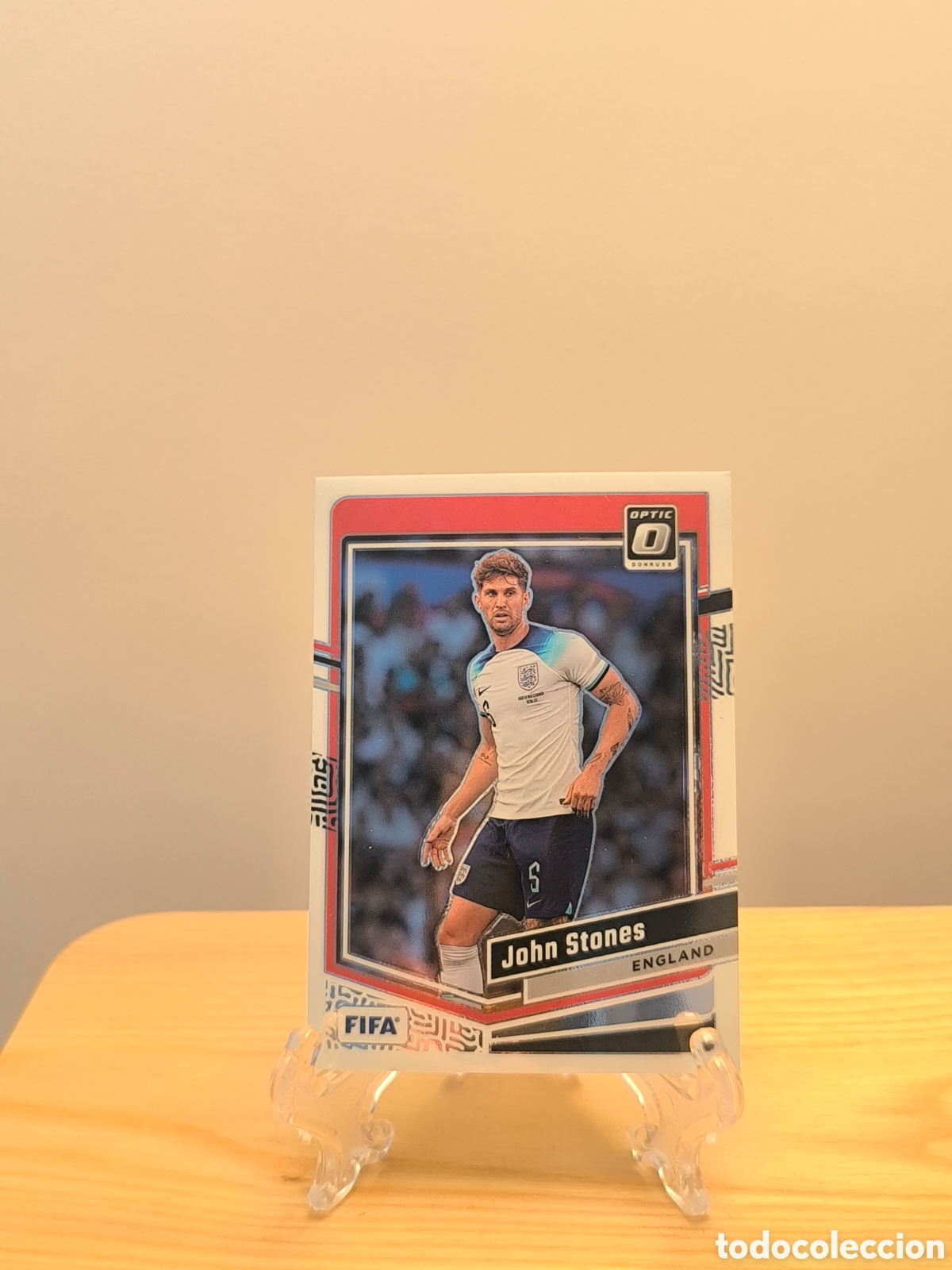 Cromos de f&uacute;tbol: John Stones Panini OPTIC Donruss Inglaterra