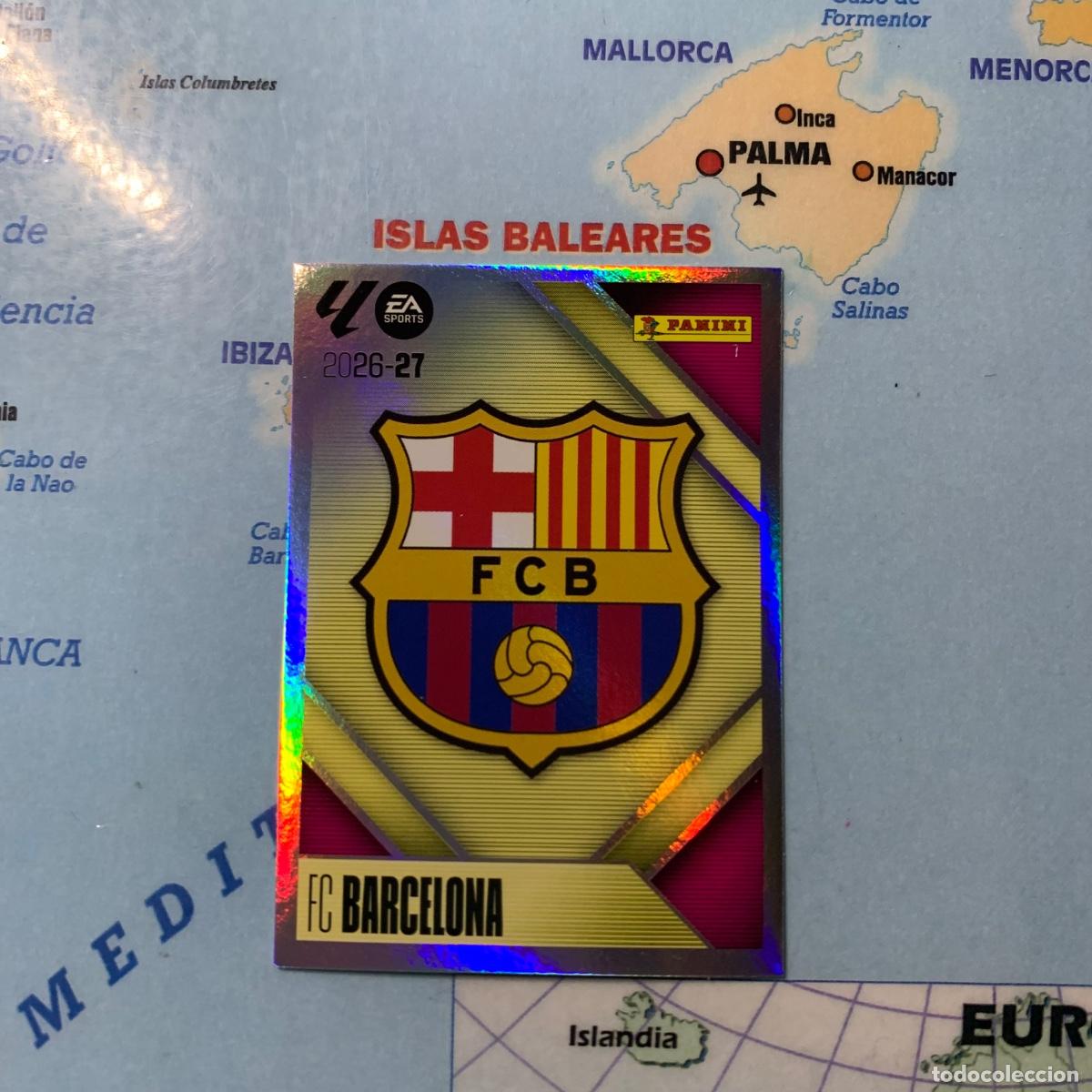 Cromos de f&uacute;tbol: Escudo del Barcelona n&uacute;mero 1 cromo liga este 26-27 2026-2027