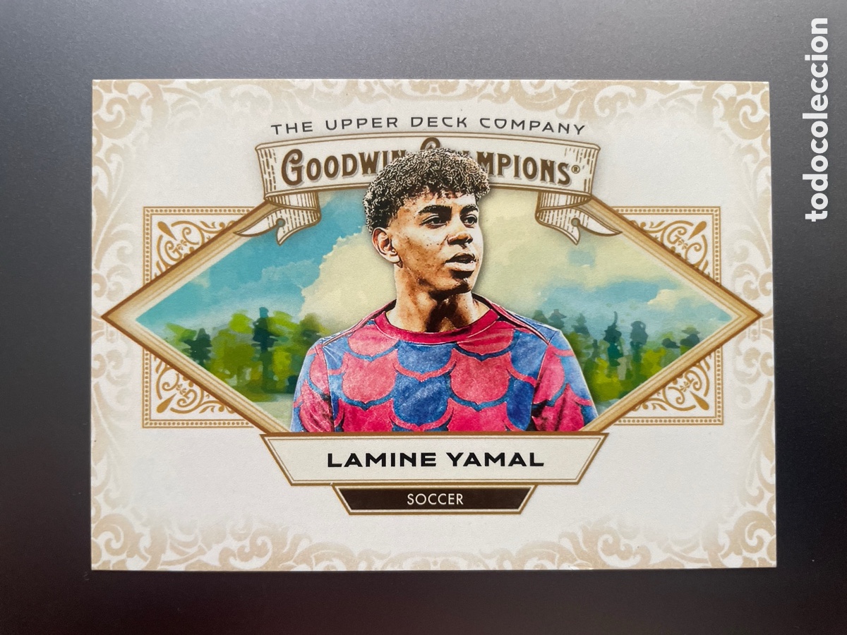 Cromos de f&uacute;tbol: Lamine Yamal 98 Gordwin Champions Upper Deck 2025 FC Barcelona