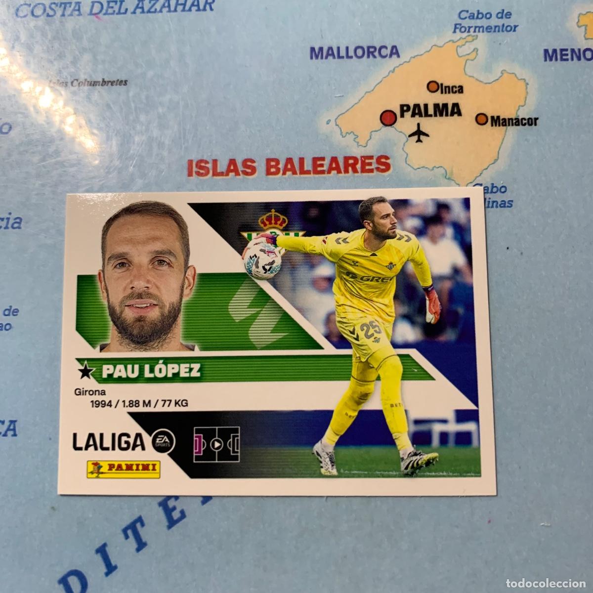 Cromos de f&uacute;tbol: Pau L&oacute;pez n&uacute;mero 4 del Betis cromo liga este 26-27 2026-2027
