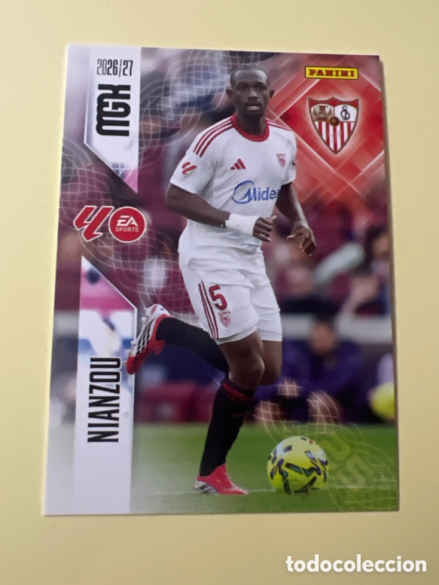 Cromos de f&uacute;tbol: C5341. 331 NIANZOU SEVILLA FC FICHAS ALBUM MEGACRACKS 2026 2027 MGK 26 27