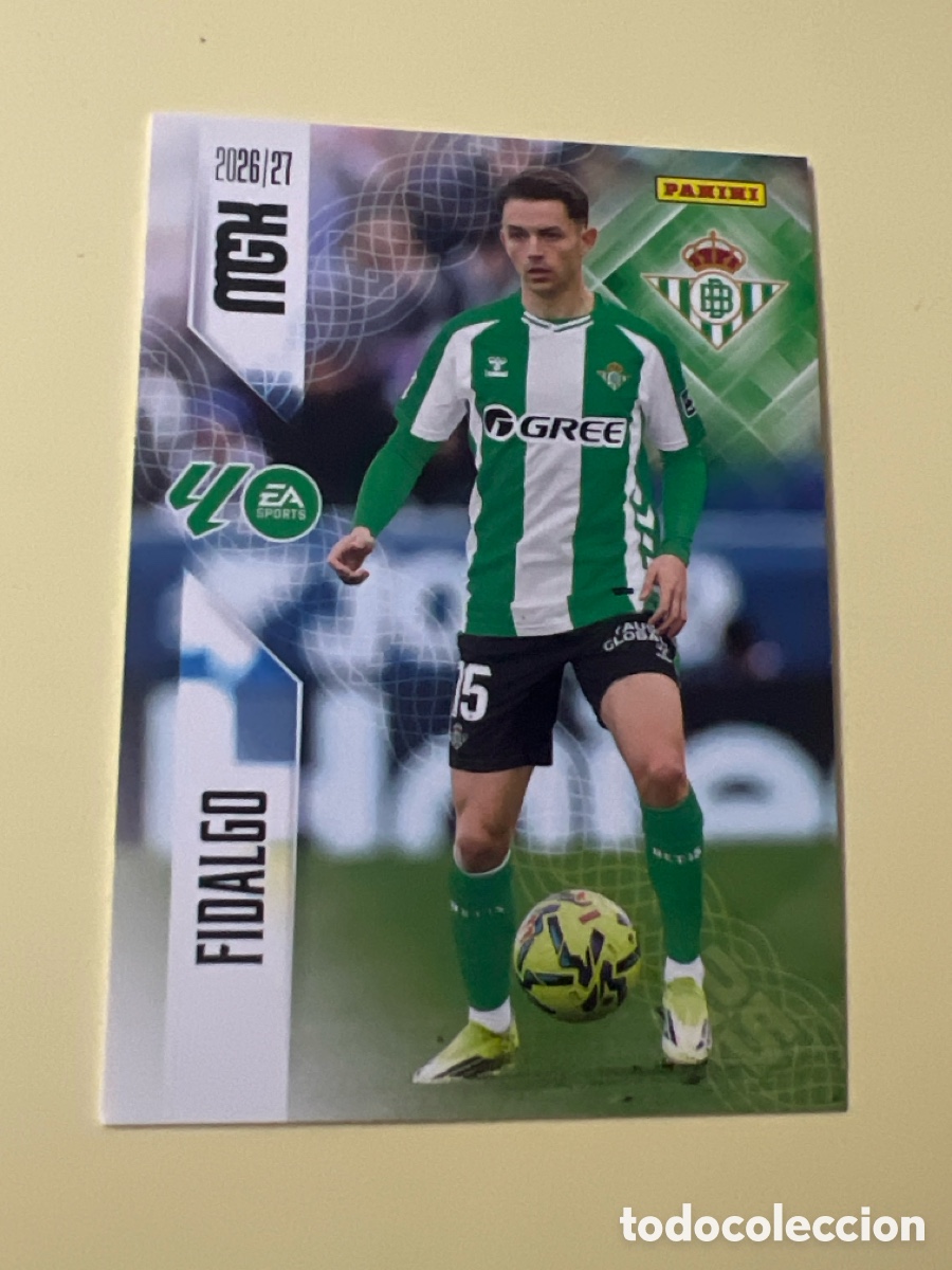 Fu&szlig;ball-Sticker: C5342. TRADING CARD FUTBOL FIDALGO REAL BETIS BALOMPIE N&ordm; 101 LIGA MEGACRACKS 2026-2027/26-27 PANINI