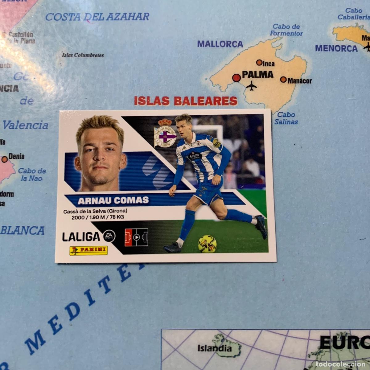 Cromos de f&uacute;tbol: Arnau Comas n&uacute;mero 9B del deportivo de La Coru&ntilde;a cromo de la liga este 26-27 2026-2027