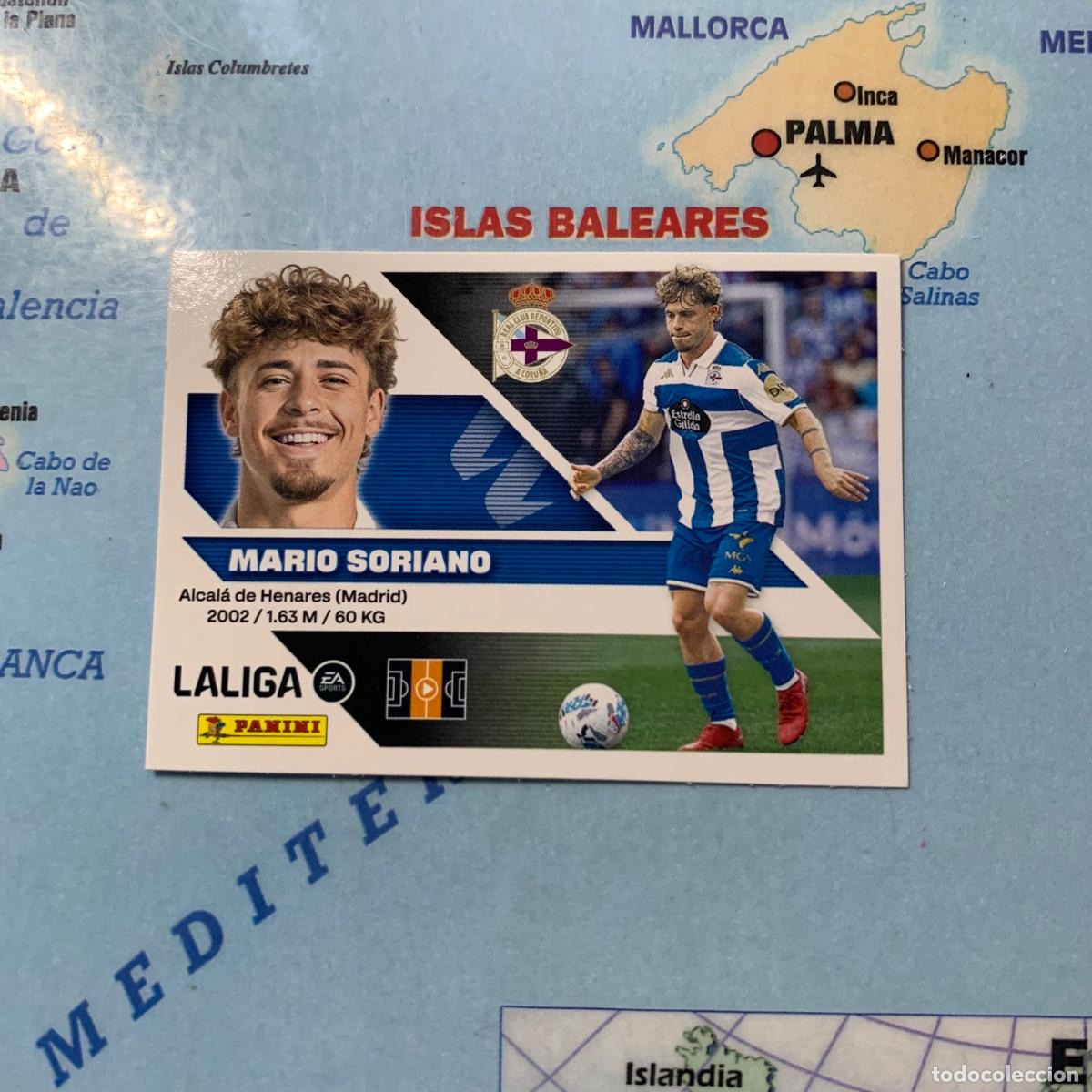 Cromos de f&uacute;tbol: Mario soriano n&uacute;mero 13 del deportivo de La Coru&ntilde;a cromo de la liga este 26-27 2026-2027