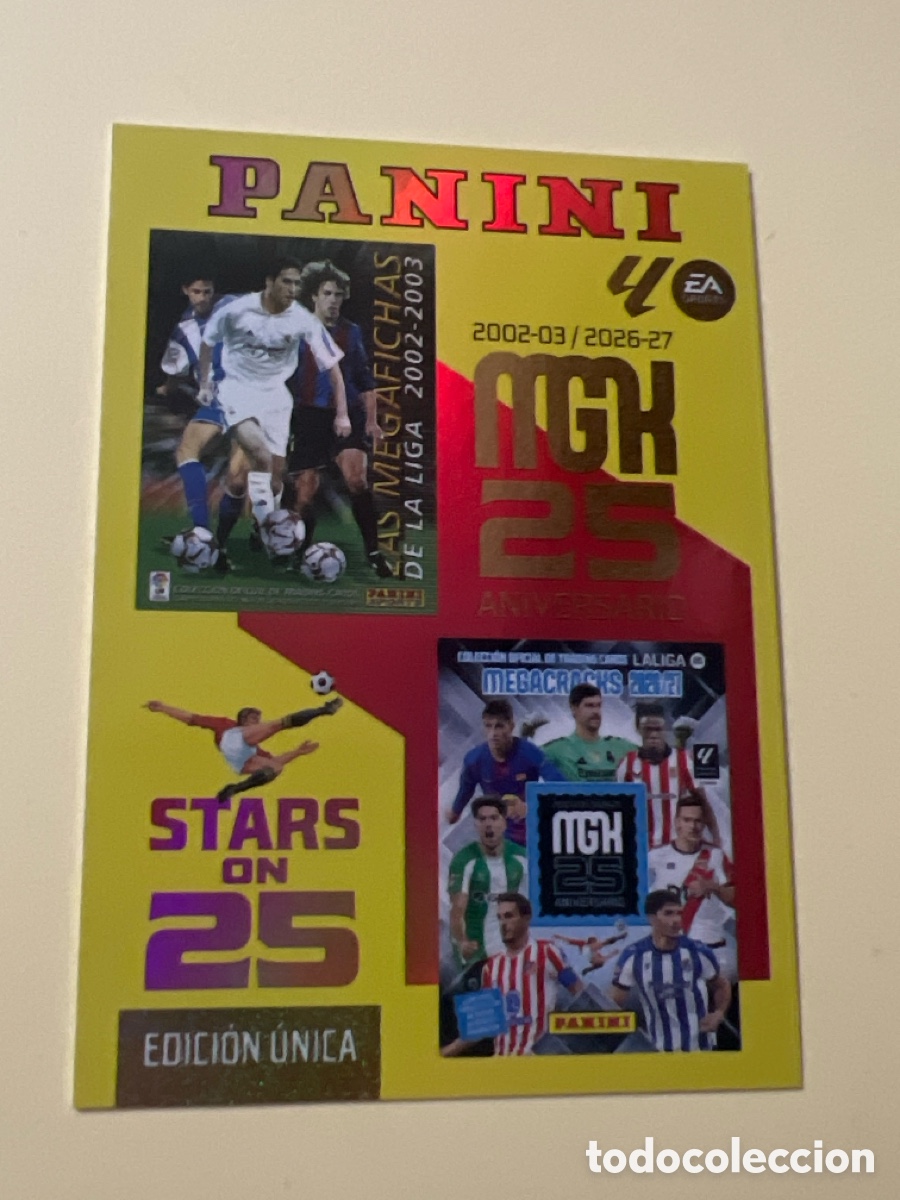 Cromos de f&uacute;tbol: C5348. MGK 25 Aniversario 424 Megacracks 26 27 Stars on 25 2026 2027