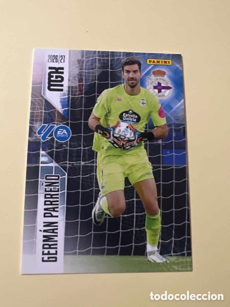 Cromos de f&uacute;tbol: C5350. 129 GERMAN PARRE&Ntilde;O DEPORTIVO DE LA CORU&Ntilde;A FICHAS ALBUM MEGACRACKS 2026 2027 MGK 26 27