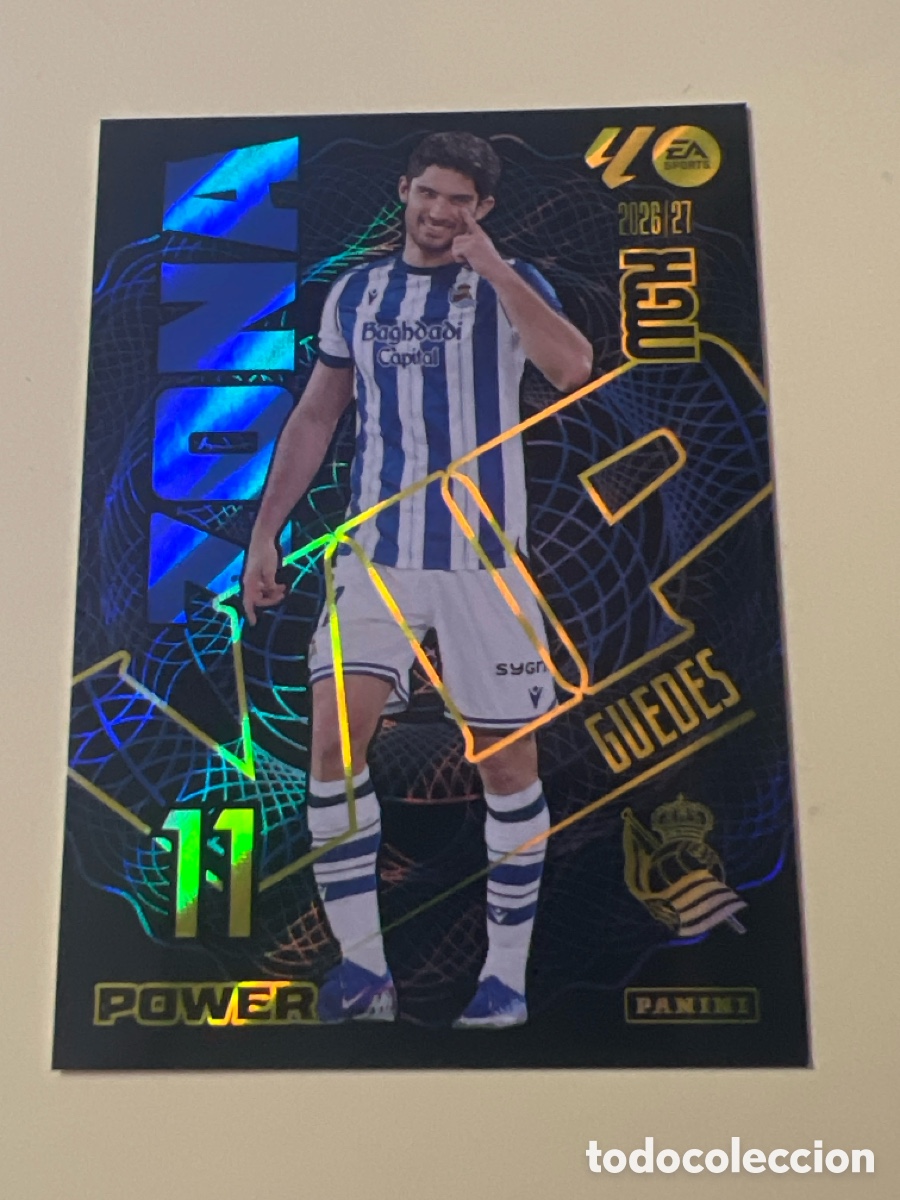 Cartes &agrave; collectionner de Football: C5353. 395P GUEDES REAL SOCIEDAD ZONA VIP POWER FICHAS ALBUM MEGACRACKS 2026 2027 MGK 26 27