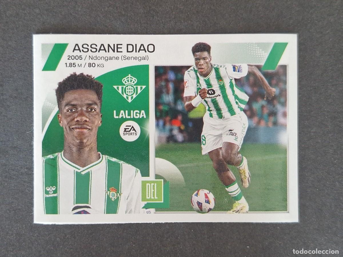 Cartes &agrave; collectionner de Football: L1 ASSANE DIAO REAL BETIS MERCADO INVIERNO LIGA ESTE 2023 2024 23 24 NUNCA PEGADO SIN PEGAR