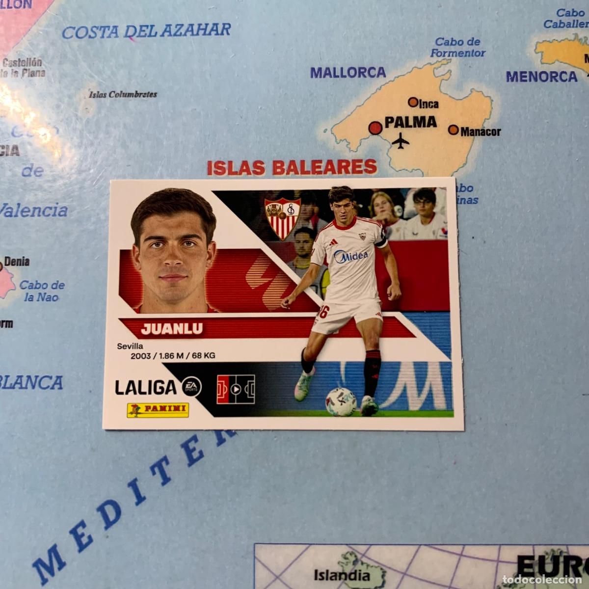 Cromos de f&uacute;tbol: Juanlu n&uacute;mero 6 del Sevilla cromo liga este 26-27 2026-2027