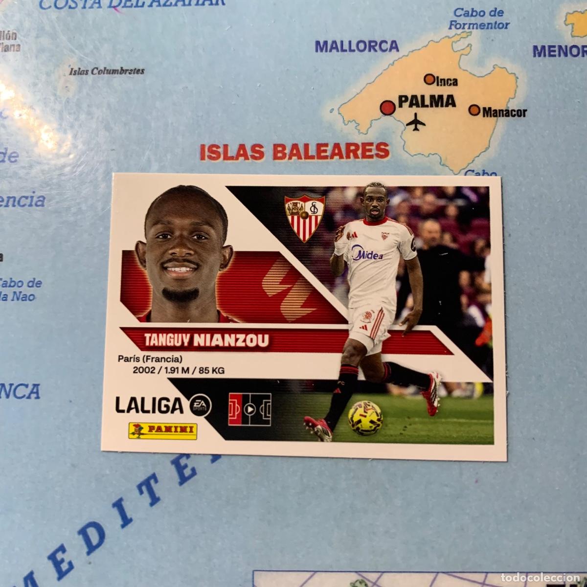 Cromos de f&uacute;tbol: Nianzou n&uacute;mero 8 del Sevilla cromo liga este 26-27 2026-2027