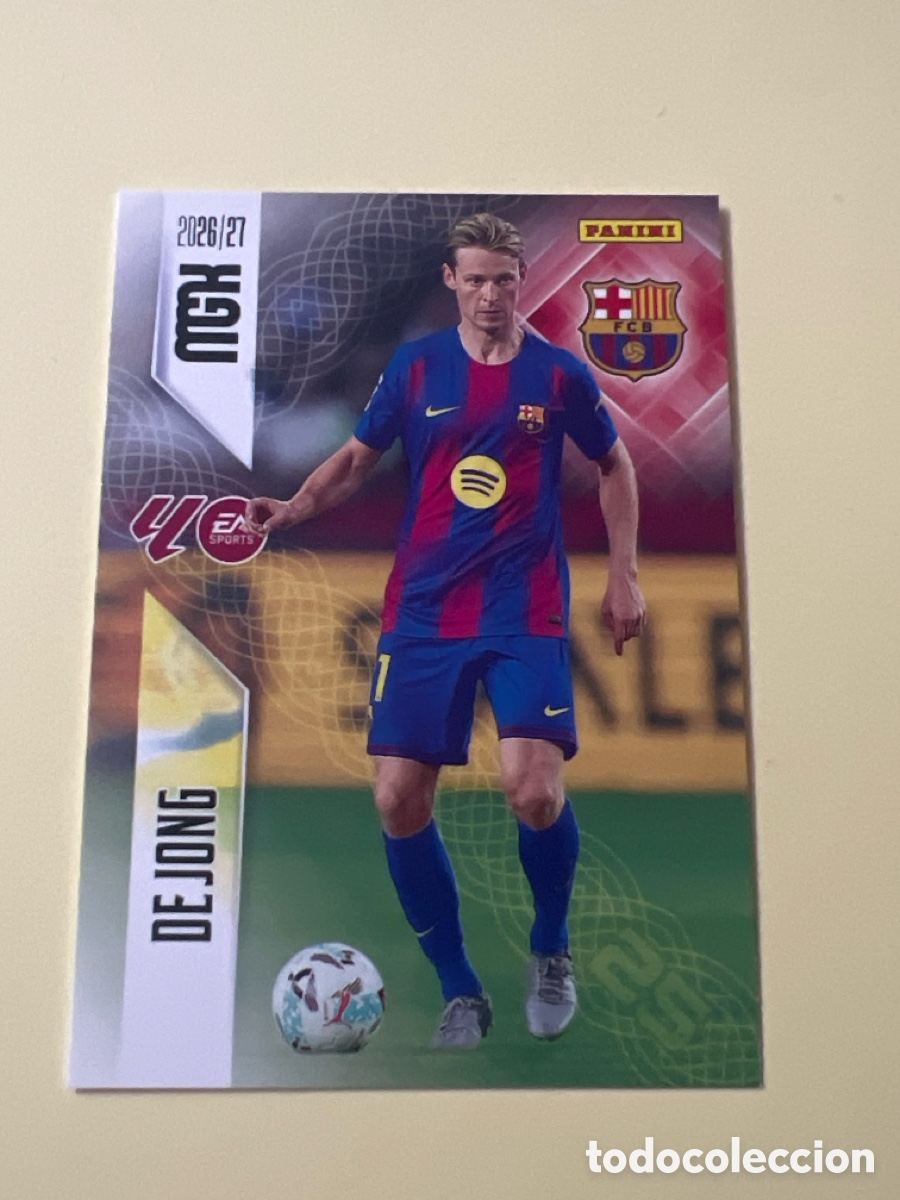 Cromos de f&uacute;tbol: C5359. 82 DE JONG FC BARCELONA FICHAS ALBUM MEGACRACKS 2026 2027 MGK 26 27