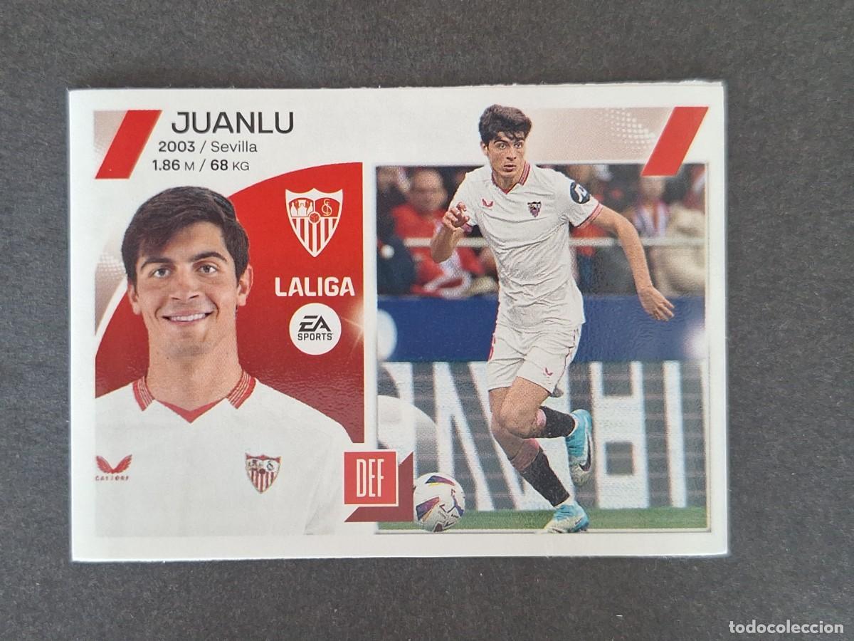 Cromos de f&uacute;tbol: L1 JUANLU SEVILLA F. C. MERCADO INVIERNO LIGA ESTE 2023 2024 23 24 NUNCA PEGADO SIN PEGAR