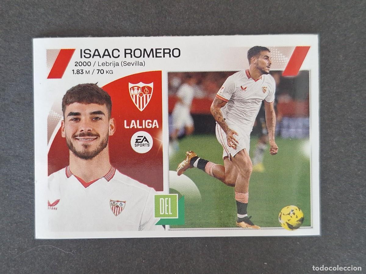 Cromos de f&uacute;tbol: L1 ISAAC ROMERO SEVILLA F. C. MERCADO INVIERNO LIGA ESTE 2023 2024 23 24 NUNCA PEGADO SIN PEGAR