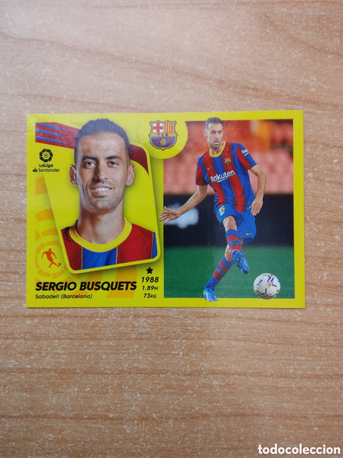 Fu&szlig;ball-Sticker: 13 SERGIO BUSQUETS BARCELONA LIGA ESTE 2021 2022