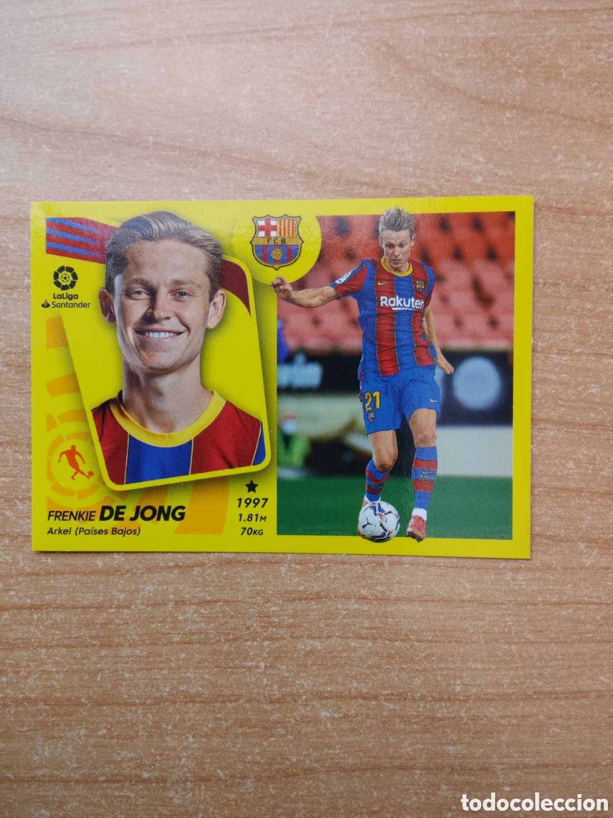 Cromos de f&uacute;tbol: 14 FRENKIE DE JONG BARCELONA LIGA ESTE 2021 2022