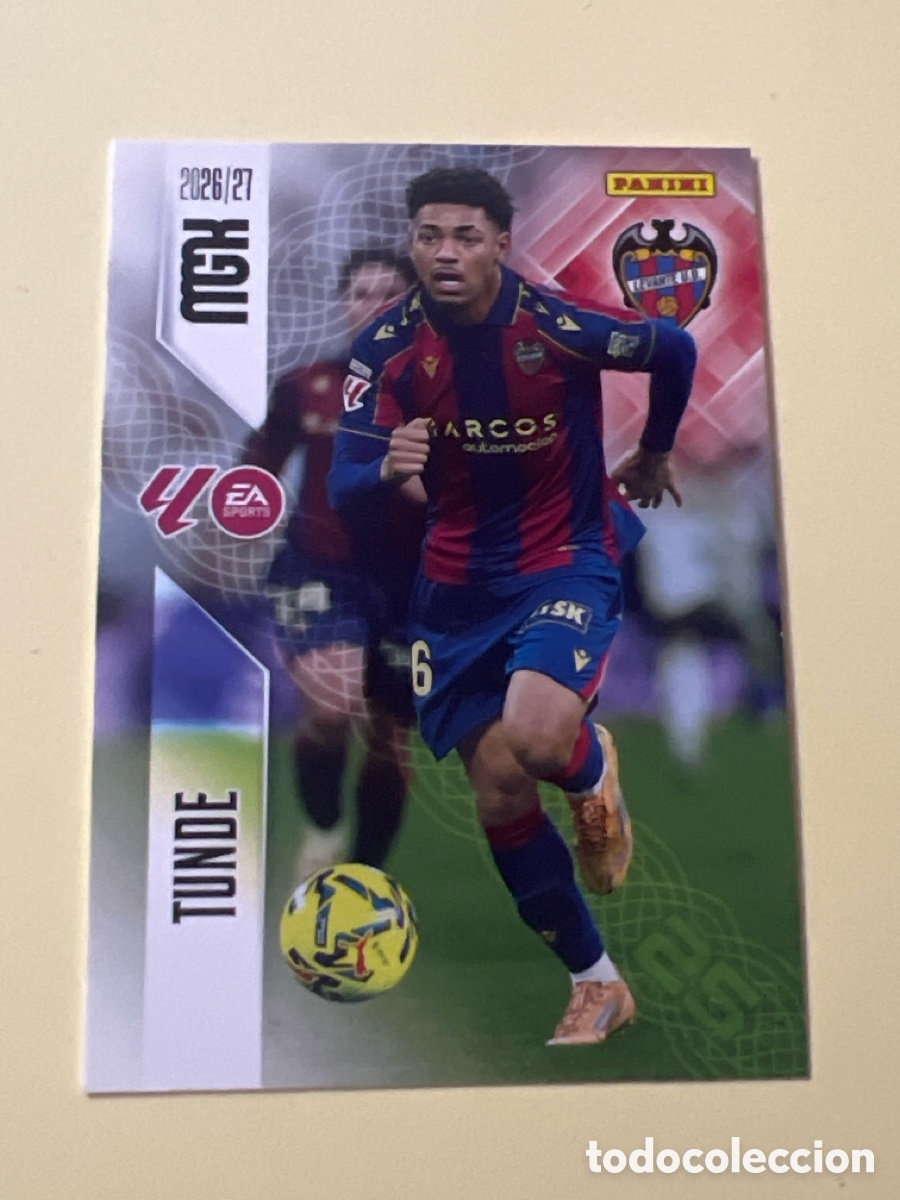 Cromos de f&uacute;tbol: C5362. 212 TUNDE LEVANTE UD FICHAS ALBUM MEGACRACKS 2026 2027 MGK 26 27