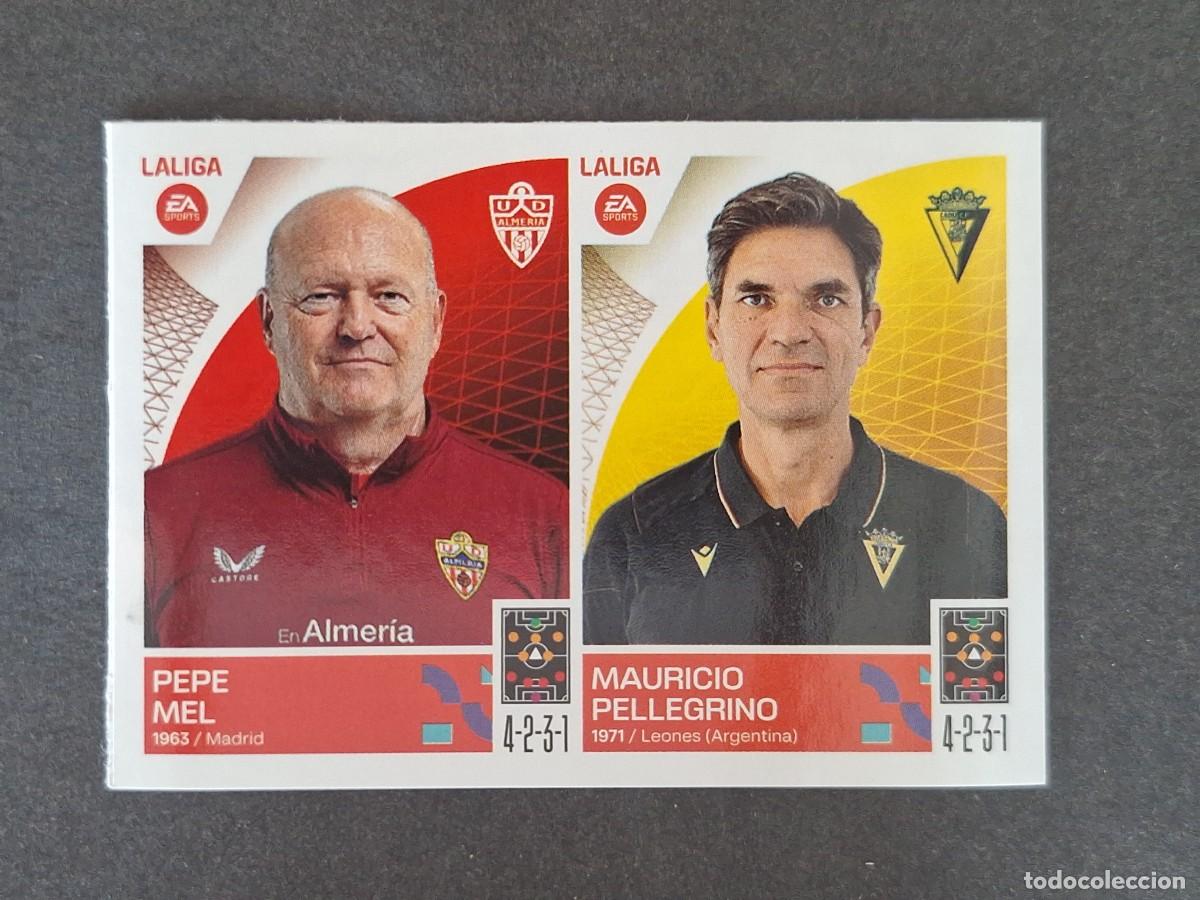 Cromos de f&uacute;tbol: L1 PEPE MEL - MAURICIO PELLEGRINO MERCADO INVIERNO LIGA ESTE 2023 2024 23 24 NUNCA PEGADO SIN PEGAR