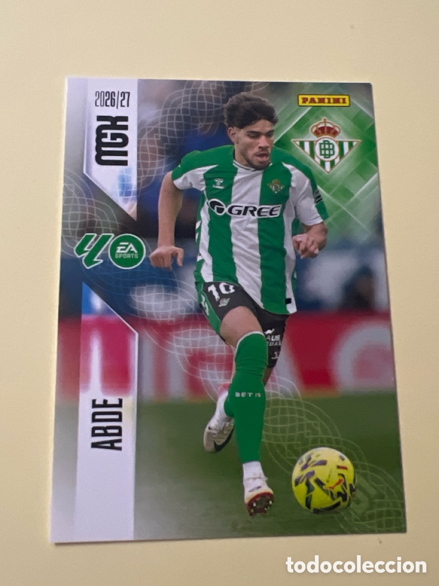Cromos de f&uacute;tbol: C5364. TRADING CARD FUTBOL ABDE REAL BETIS BALOMPIE N&ordm; 108 LIGA MEGACRACKS 2026-2027/26-27 PANINI