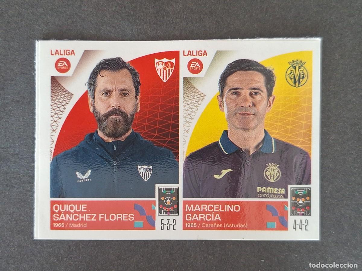 Cromos de f&uacute;tbol: L1 QUIQUE S. FLORES - MARCELINO GARCIA MERCADO INVIERNO LIGA ESTE 2023 2024 23 24 NUNCA PEGADO