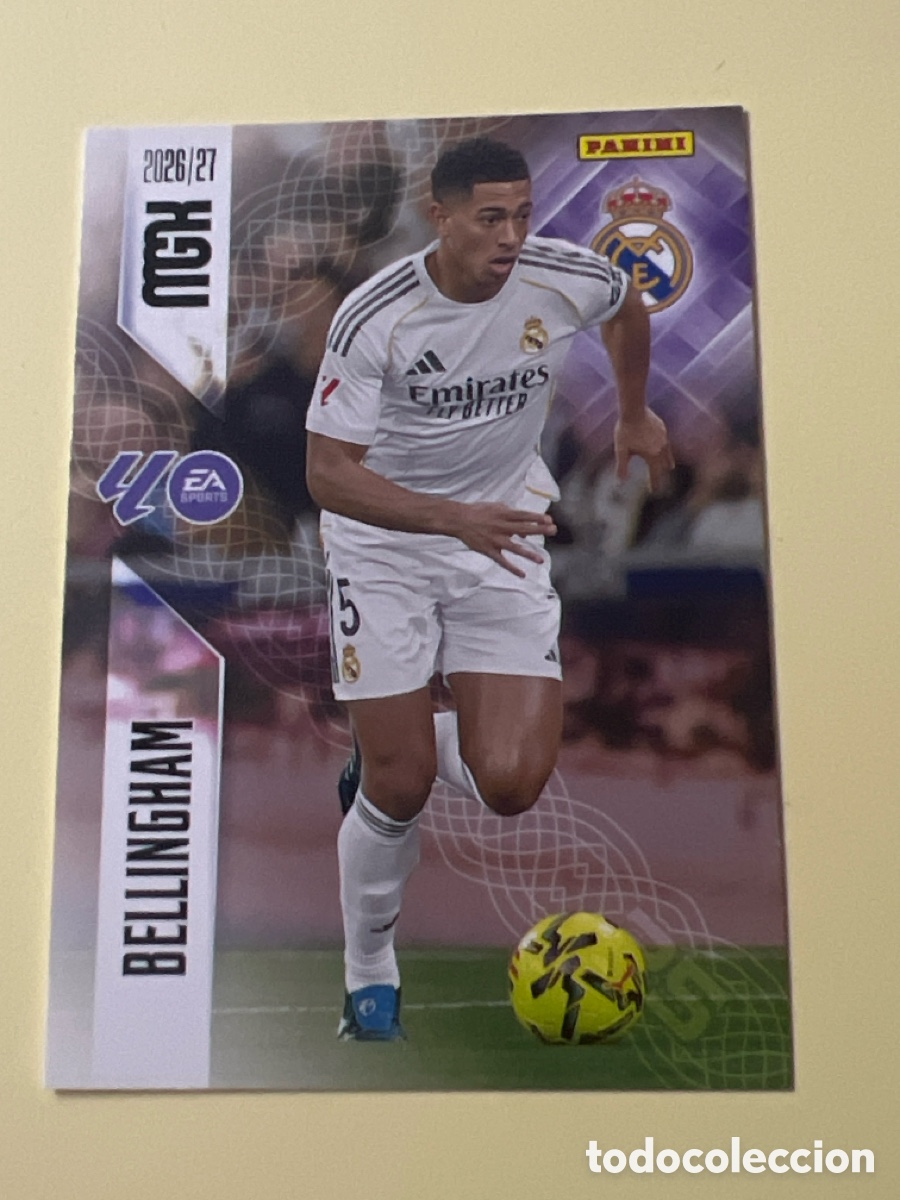 Cromos de f&uacute;tbol: C5369. TRADING CARD FUTBOL BELLINGHAM REAL MADRID C.F. N&ordm; 228 LIGA MEGACRACKS 2026-2027/26-27 PANINI