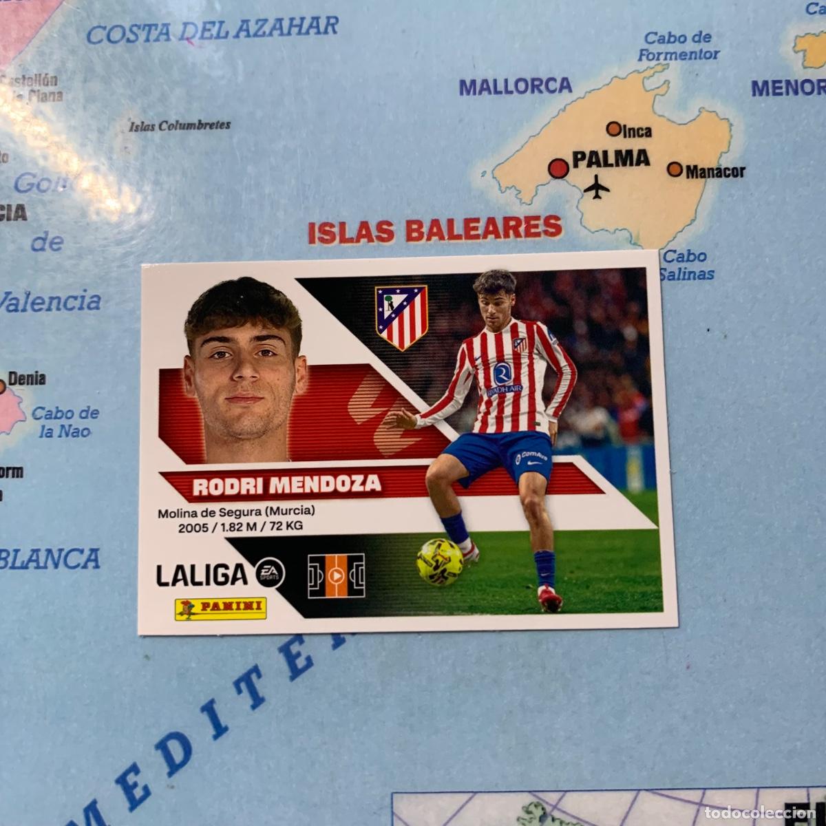 Cromos de f&uacute;tbol: Rodri Mendoza n&uacute;mero 14A del Atl&eacute;tico de Madrid cromo liga este 26-27 2026-2027