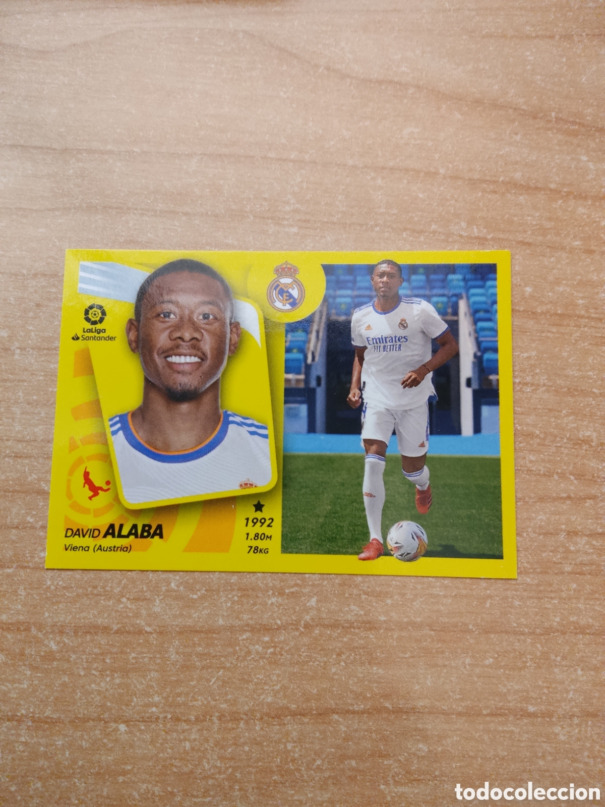 Cromos de f&uacute;tbol: 18 ALABA ULTIMO FICHAJE REAL MADRID LIGA ESTE 2021 2022