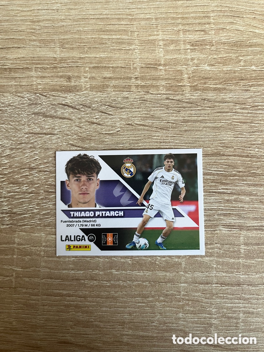 Cartes &agrave; collectionner de Football: 15 B THIAGO PITARCH LIGA ESTE EDICIONES ESTE 2026 2027 26 27 REAL MADRID