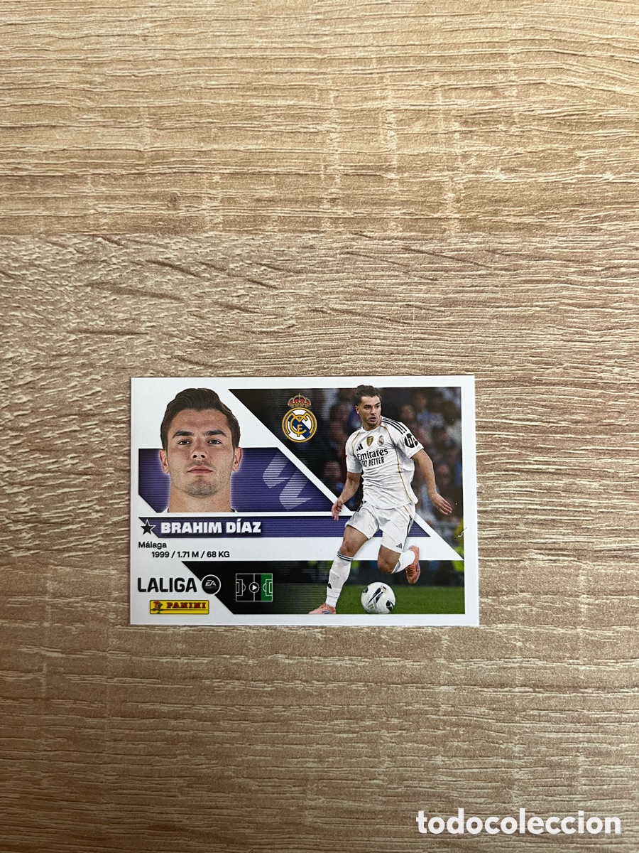 Figurine di Calcio: 16 B BRAHIM D&Iacute;AZ LIGA ESTE EDICIONES ESTE 2026 2027 26 27 REAL MADRID