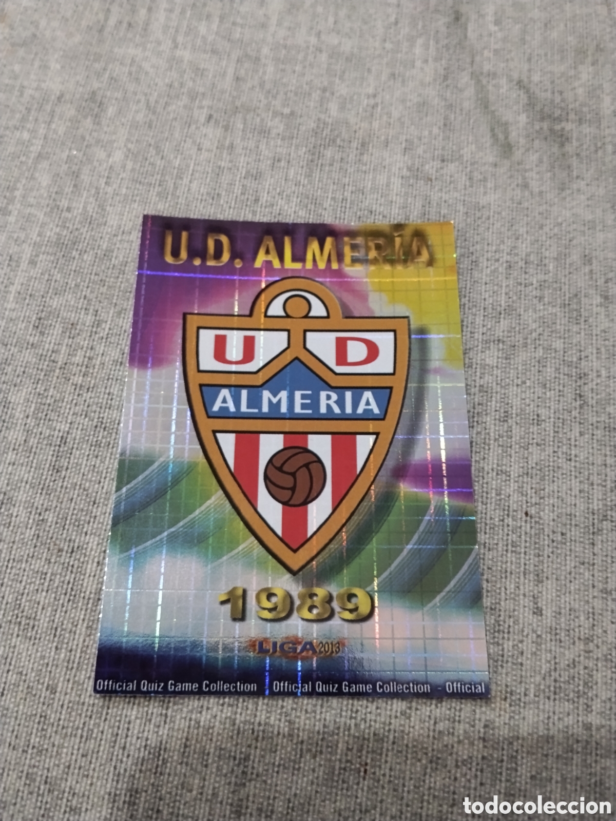 Cartes &agrave; collectionner de Football: MUNDICROMO QUIZ GAME 2013 ( 2012 13 ) N&ordm; 820 ESCUDO UD ALMERIA ( VERSI&Oacute;N CUADROS )