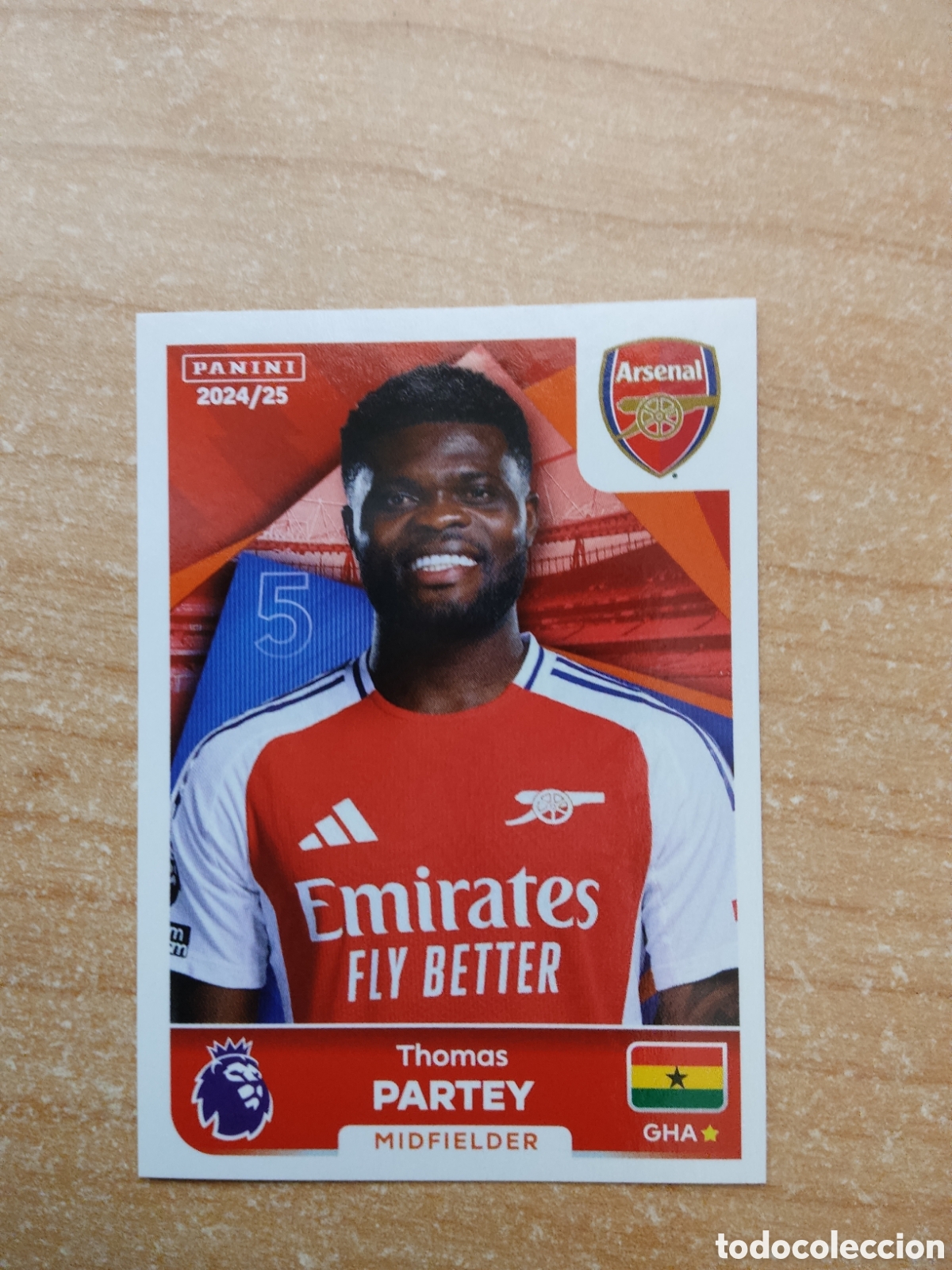 Cromos de f&uacute;tbol: 65 THOMAS PARTEY ARSENAL PREMIER LEAGUE 2024 2025