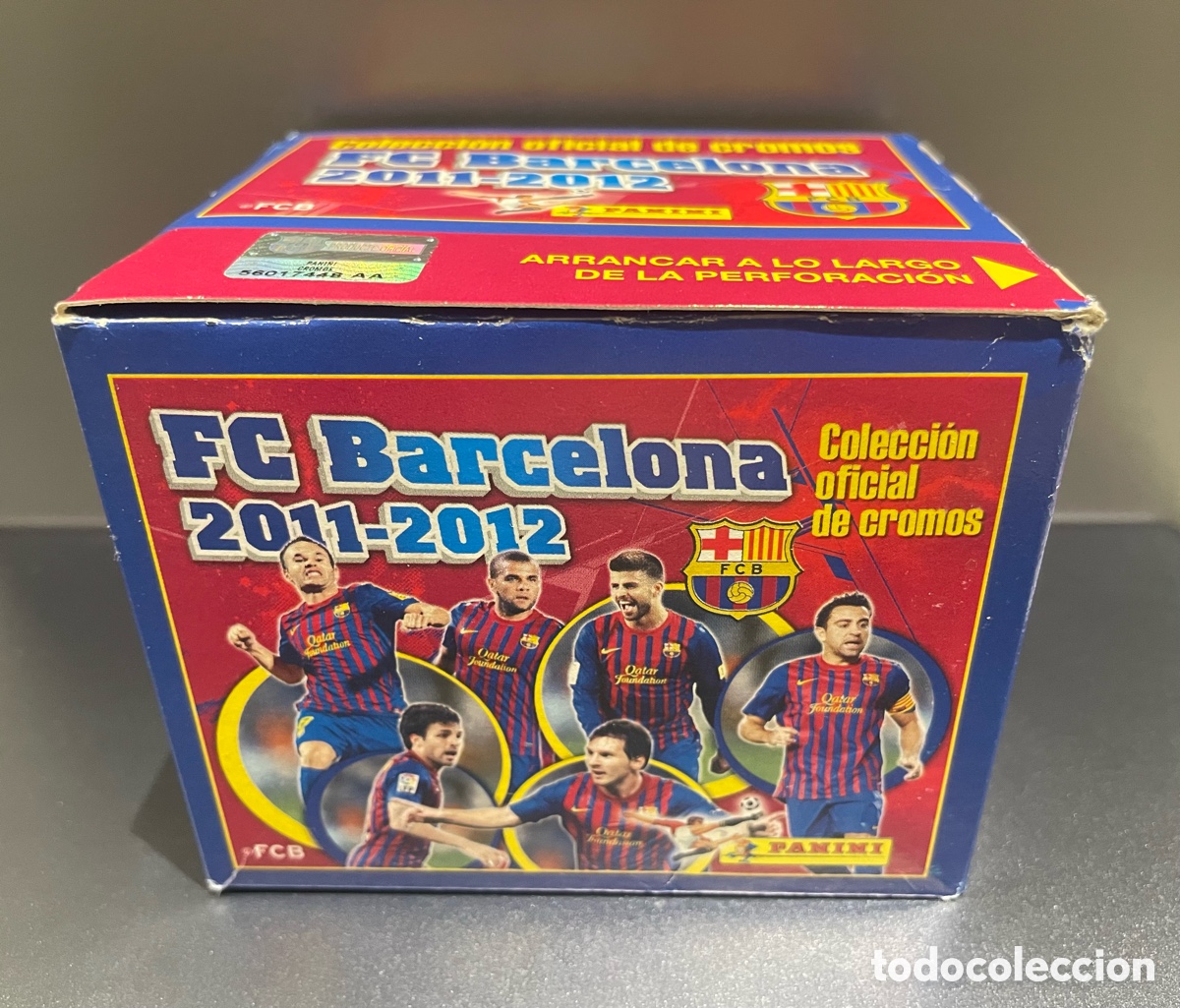 Cromos de f&uacute;tbol: Caja Panini Coleccion Oficial FC Barcelona 2011-12 Lionel Messi 50 sobres x 6 cromos