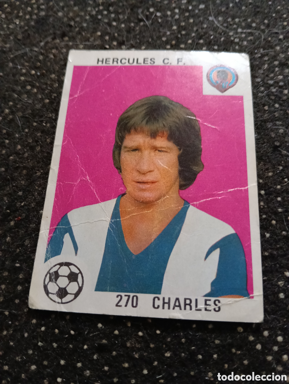 Cromos de f&uacute;tbol: N&deg;270 Charles (H&eacute;rcules) liga 78-79 Ed. MAGA. Nunca pegado.